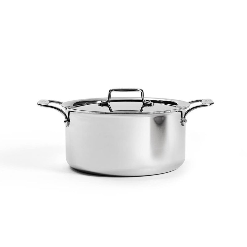 All-Clad - D5 Polished Stainless Steel Stockpot with Lid - 8 qt
