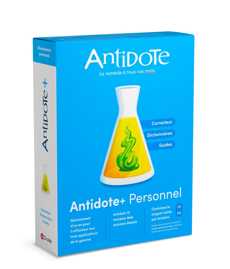 Antidote - Personal 1 - User 1 - Year PC/Mac/Android/Chromebook Software