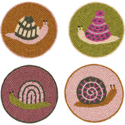 Danica Studio - Gardenland Snails Beaded Coasters Set of 4
