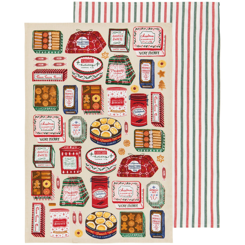 Now Designs - Sugar & Spice Christmas Dishtowels Set of 2