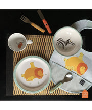Maison Petit Jour Savane Melamine Baby Plate – plate with cup and bowl