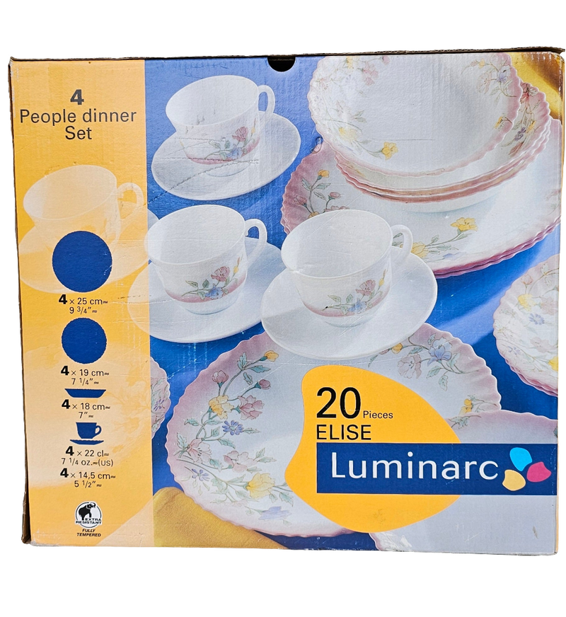 Luminarc – Elise Dinnerware Set – 20 Pieces – product view