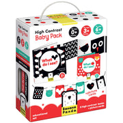Banana Panda - HIGH CONTRAST - BABY PACK - ACCORDION BOOK ( 0+/3m+/6m+) Toys & Games