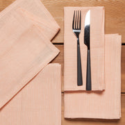 Danica - Nectar Pinstripe Linen Napkins Set of 4 - lifestyle