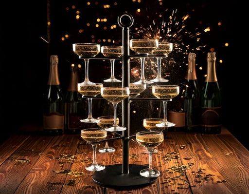 Bel-Air cocktail tree with stemware