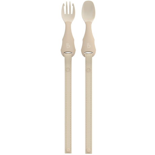 Bibado - Handi Cutlery Attachable Baby Cutlery : Fawn Two Pack Mother & Baby Fawn