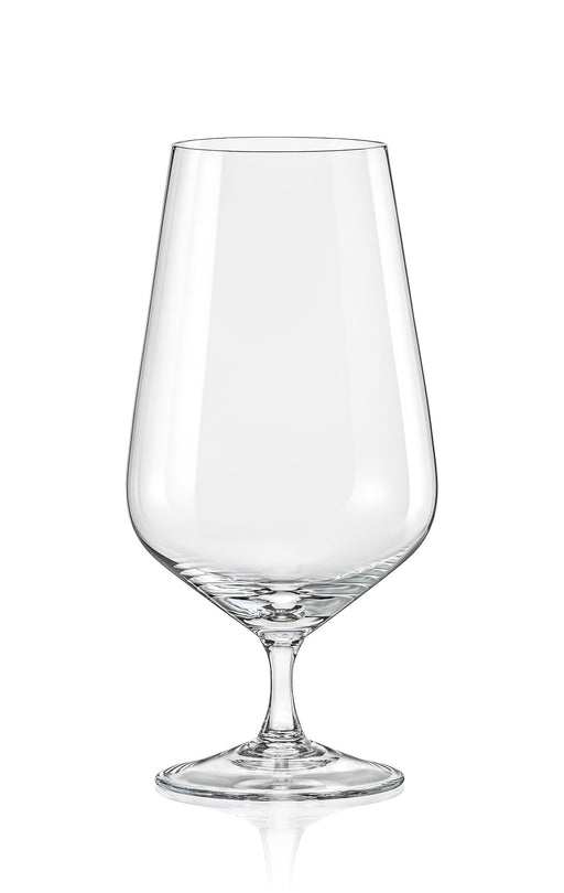 Bohemia Crystal - Sandra Footed Beer / Water Glass Home & Kitchen