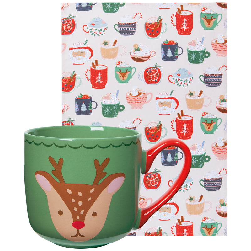 Jubilee - Cozy Cups Christmas Mug and Dishtowel Set