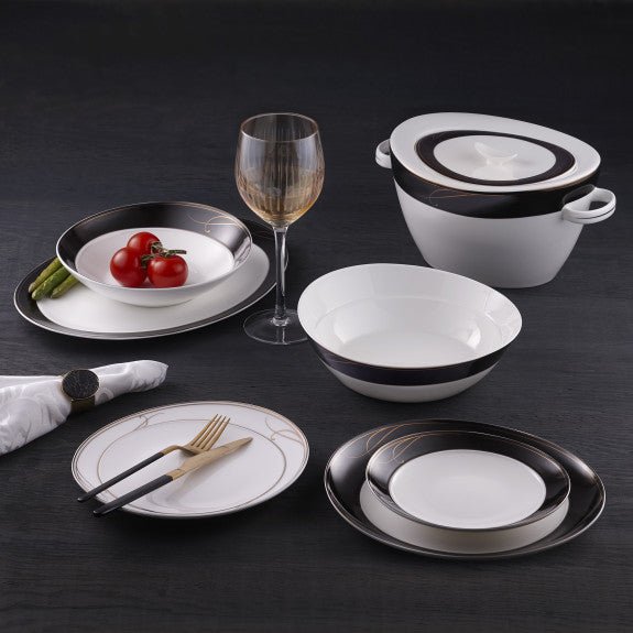 Brilliant - BLACK ELEGANCE BOWL 22CM Home & Kitchen