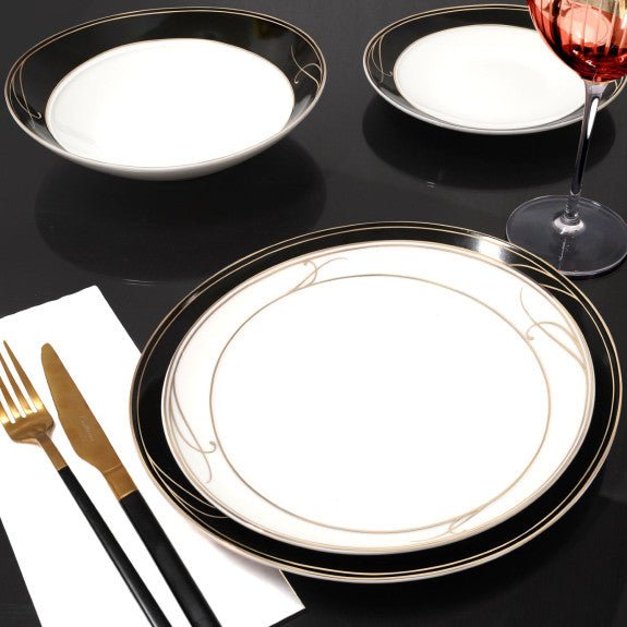 Brilliant - BLACK ELEGANCE PLATTER 14" Home & Kitchen