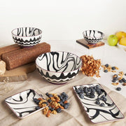 Brilliant - CHEVRON BLACK SQUARE PLATE 12CM Home & Kitchen