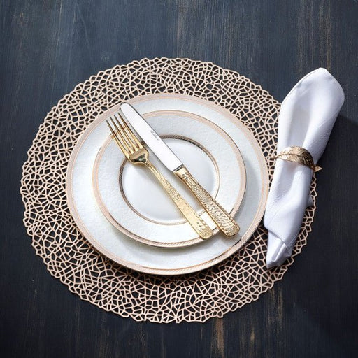 Brilliant - FLORAL LACE GOLD TUREEN LG. Home & Kitchen