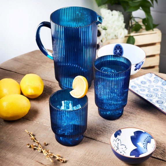Brilliant - PATIO AQUA OLD FASH. 400 CM - 14 OZ SET/4 Home & Kitchen