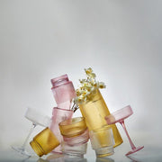 Brilliant - RIBBED AMBER OLD FASHIONED 340ML SET/4 Home & Kitchen