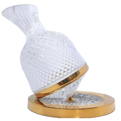 Brilliant - SWIRLING CRYSTAL CARAFE GOLD Home & Kitchen