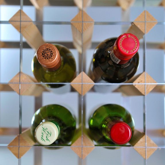 Brilliant - TRADITIONAL WINE RACK ASSEMBLED D. OAK 42 BOTTLE Furniture