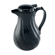 Browne - Beverage Server, Swirl Push Button, 20oz/0.59L, Black Home & Kitchen