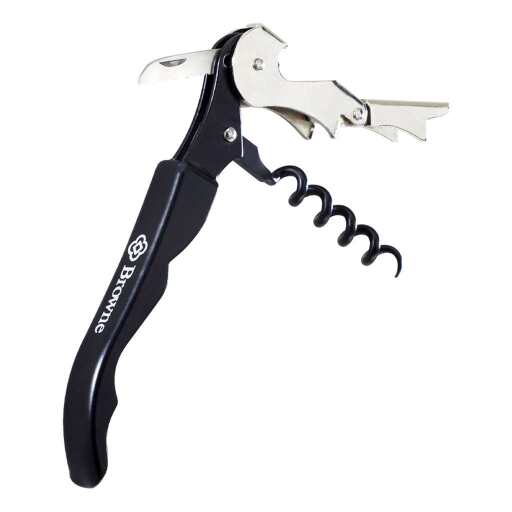 Browne - Corkscrew, Single Hinged, Plastic Handle, 4.5"/11.4cm, Black Home & Kitchen