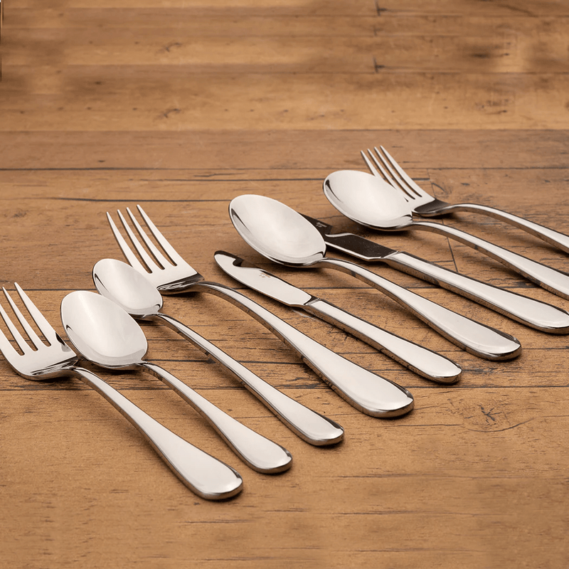 Browne - LUMINO Dinner Fork, 8.5"/21.6cm, 18/0 SS, Mirror Finish Home & Kitchen