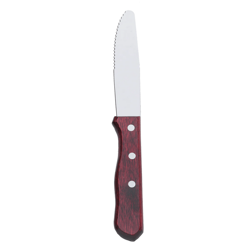 Browne - Steak Knife, Pakkawood Handle, Rounded Blade, 10"/25.4cm, SS Home & Kitchen