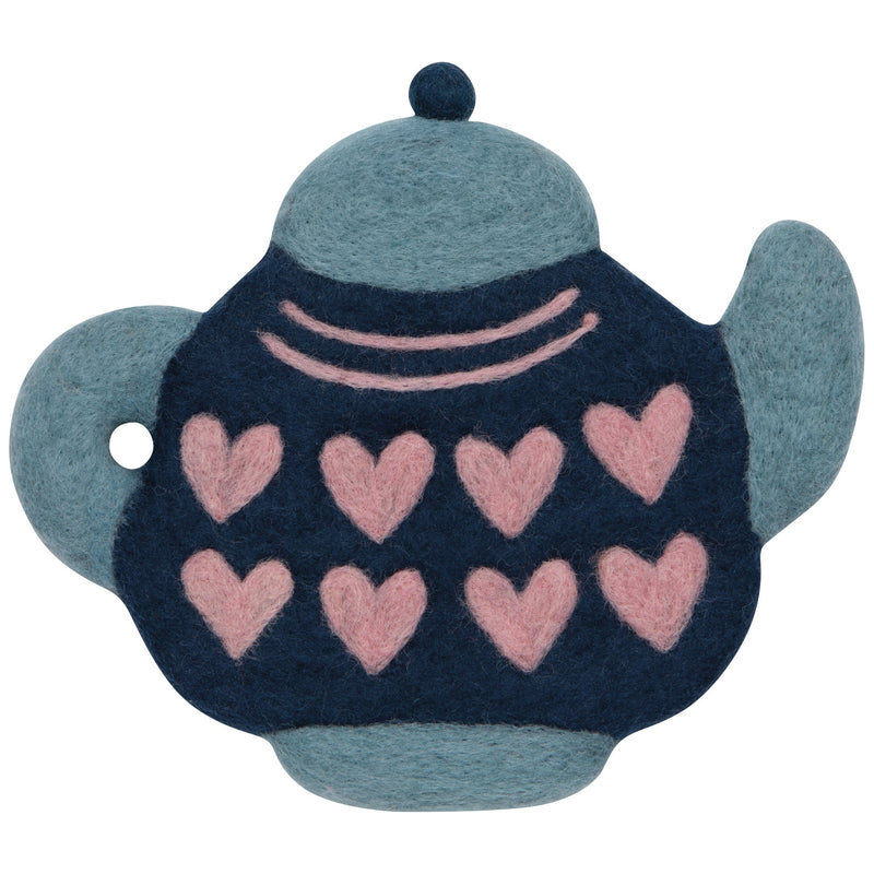 Jubilee - Teapot Felted Wool Trivet