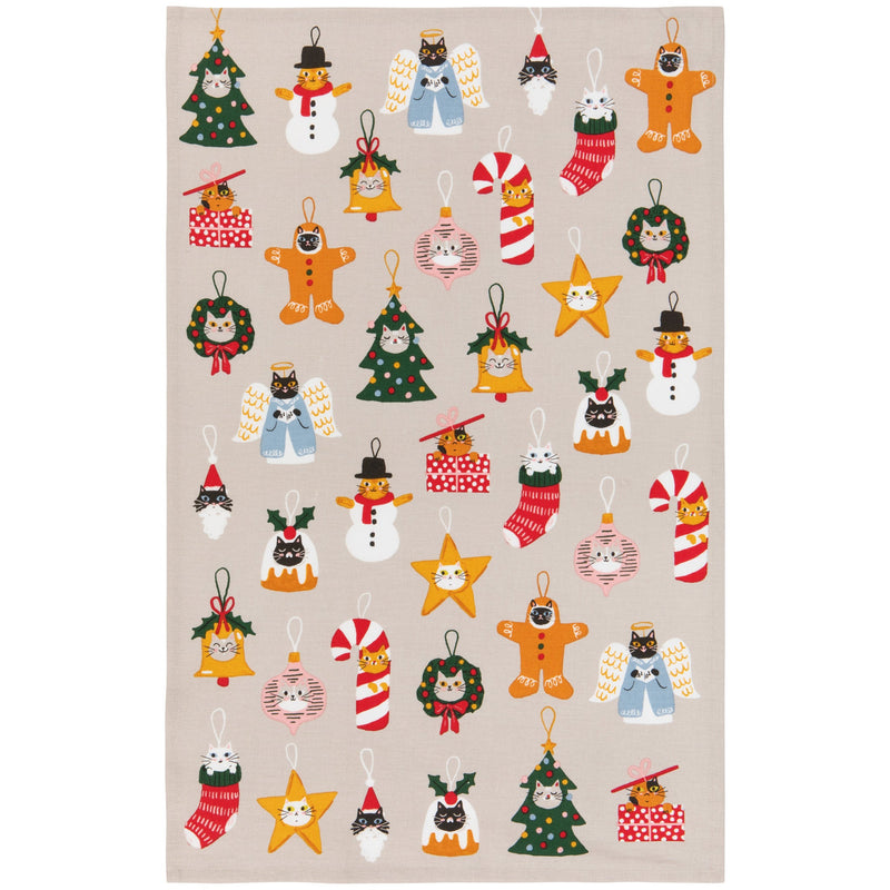 Jubilee - Bauble Cats Christmas Dishtowel (JKT4298D)