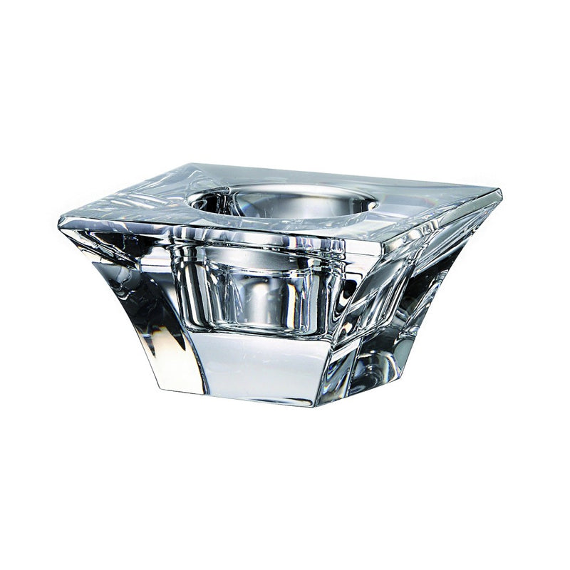 Crystalite Bohemia Move Votive Holder, clear crystal, angled front view