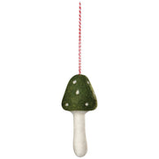 Toadstool Felt Christmas Tree Ornament — one possible random style; sold individually