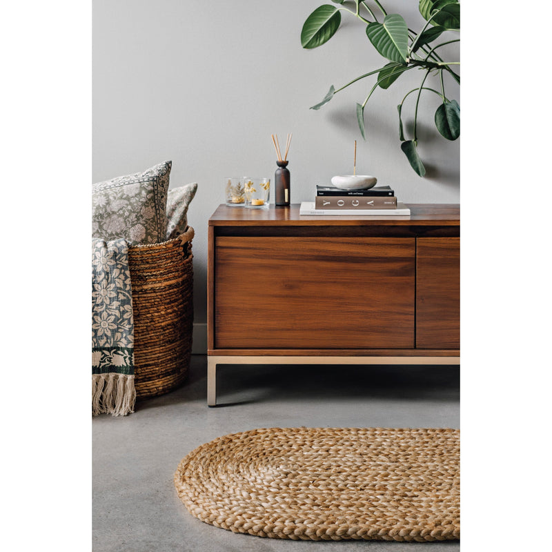 Danica - Oval Braided Jute Mat 18 x 30 inch - lifestyle
