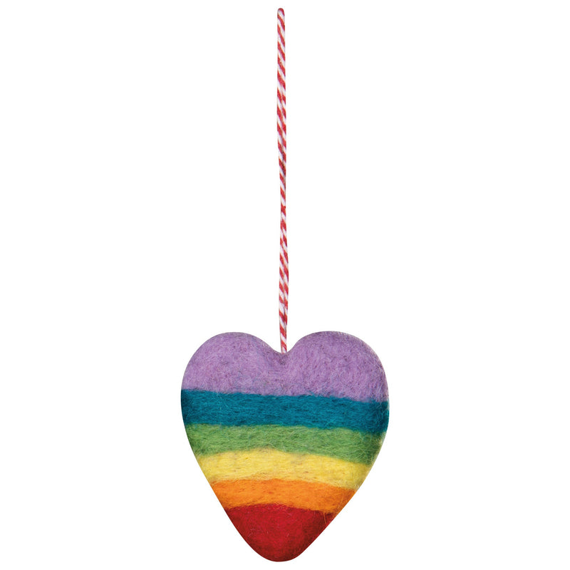 Danica - Love is Love Felt Christmas Tree Ornaments - 3 Ass