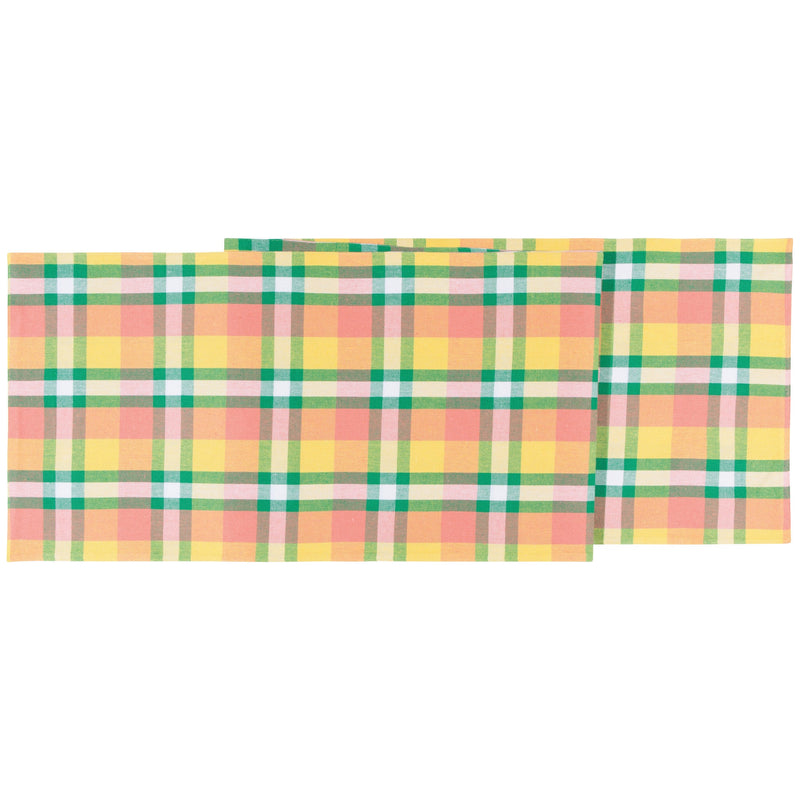 Danica - Second Spin Plaid MeadowTable Runner 72 inches