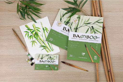 Clairefontaine - Glued drawing pad 20S Bamboo 250G 7.4X10Cm A7 L Arts & Crafts