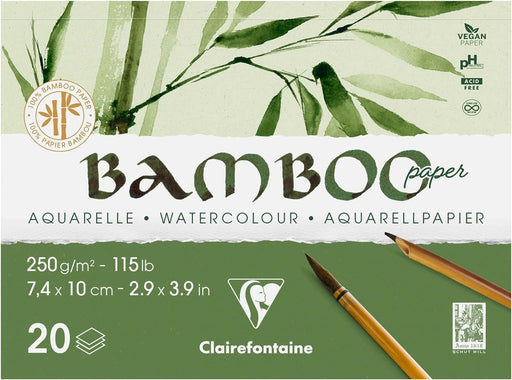 Clairefontaine - Glued drawing pad 20S Bamboo 250G 7.4X10Cm A7 L Arts & Crafts