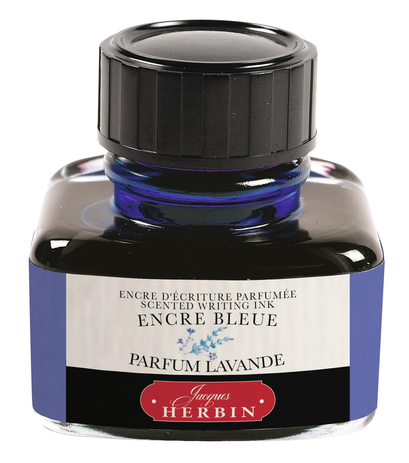 Jacques Herbin Scented Writing Ink – Blue / Lavender, 30 mL