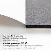 Clairefontaine - Painting On Multi Technic Black A3 250g 20S 29.7x42cm Arts & Crafts