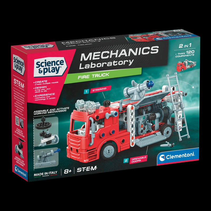Clementoni - SCIENCE & PLAY: MECHANICS - FIRE TRUCK Games & Toys