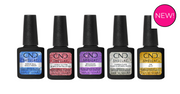 CND Shellac Glittercore five glitter colour coats; kit also includes Smoothing Base