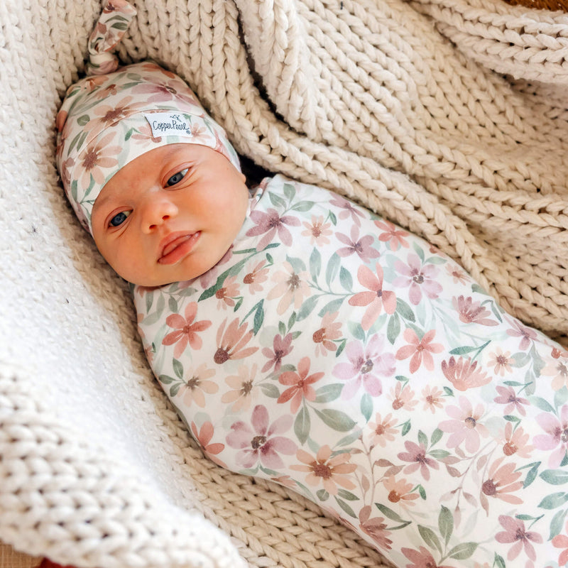 Copper Pearl - Swaddle Blanket Baby & Toddler Floral Natalie
