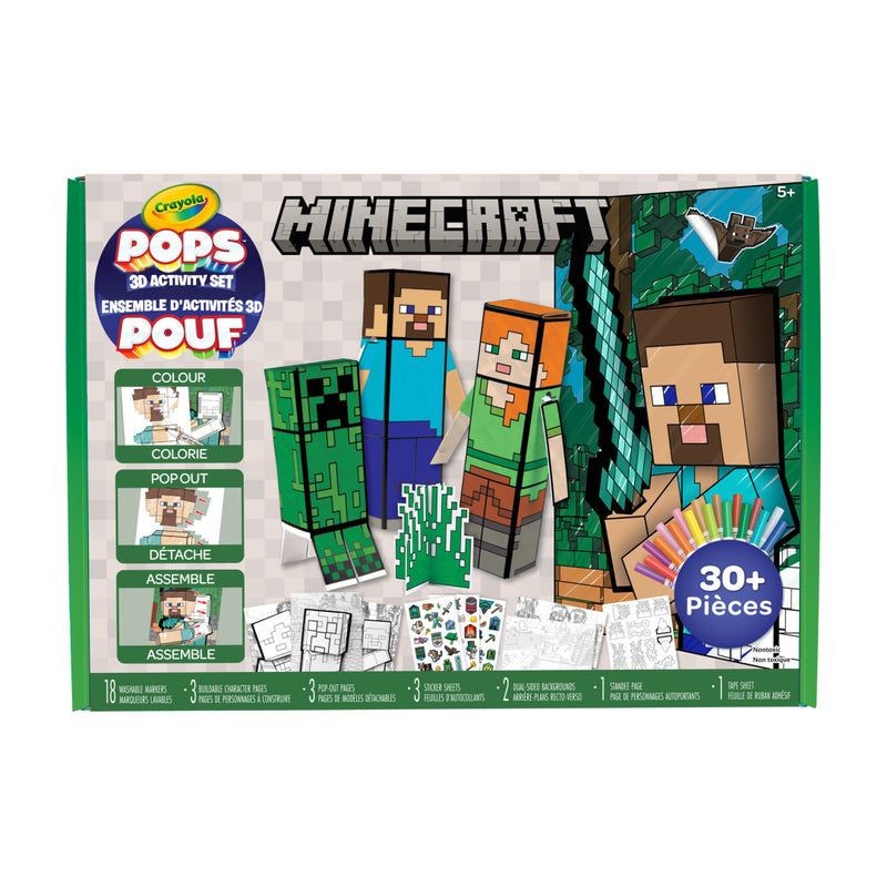 Crayola - POPS 3D Minecraft Activity Set