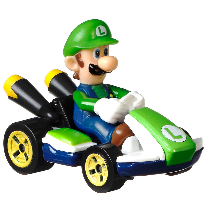 Hot Wheels - Mario Kart 1:64 Scale Die-Cast Vehicle - Luigi - Product detail or play view 2