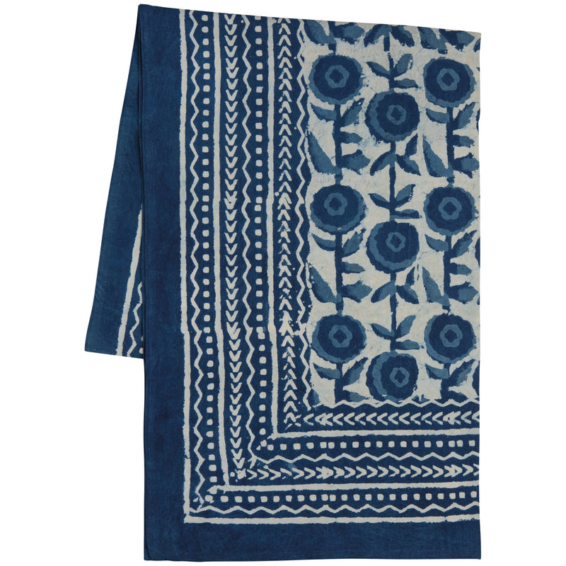 Danica Heirloom - Gilia Block Print Tablecloth | 60 x 84 in / 152.4 x 213.4 cm