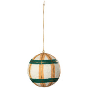 Bauble Mache Christmas Tree Ornament — possible assortment styles; one random ornament included