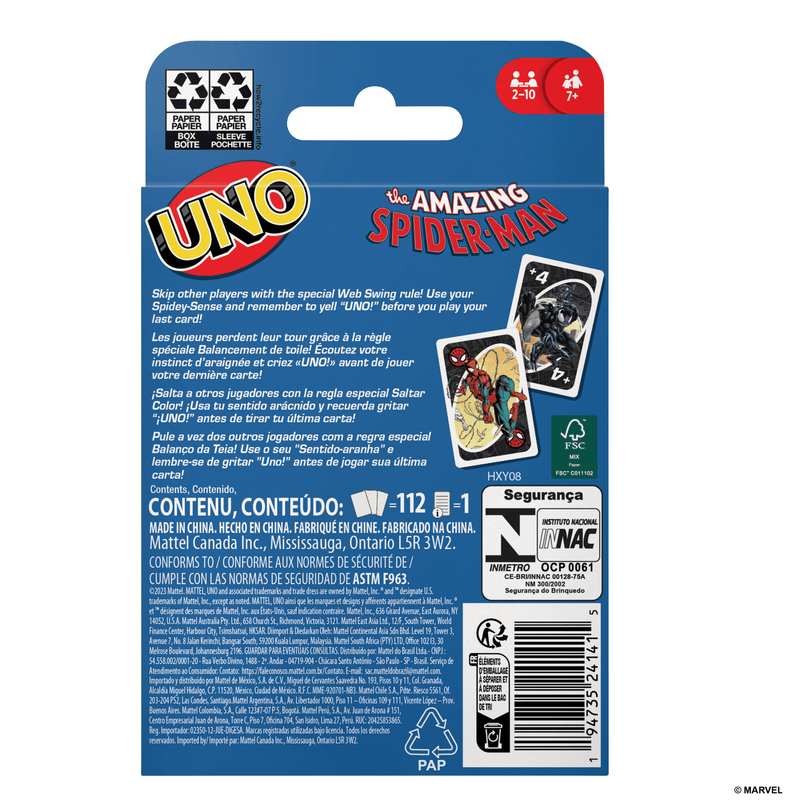 UNO - Spider-Man Card Game - Product detail or play view 4