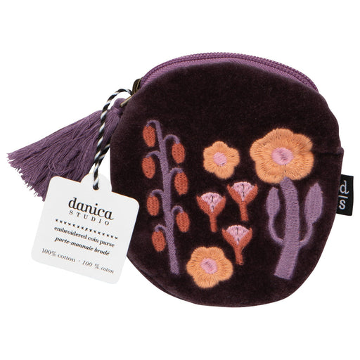 Danica Studio - Petal Power Embroidered Coin Purse Apparel & Accessories