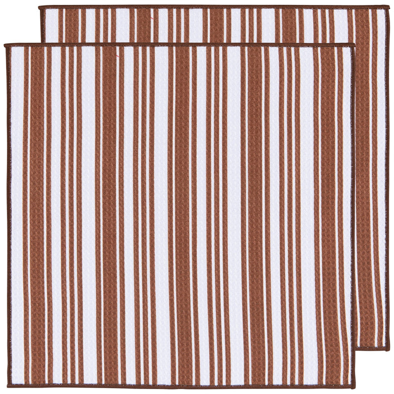 Now Designs - Chestnut Brown Recycled Microfibre Dishcloths Set