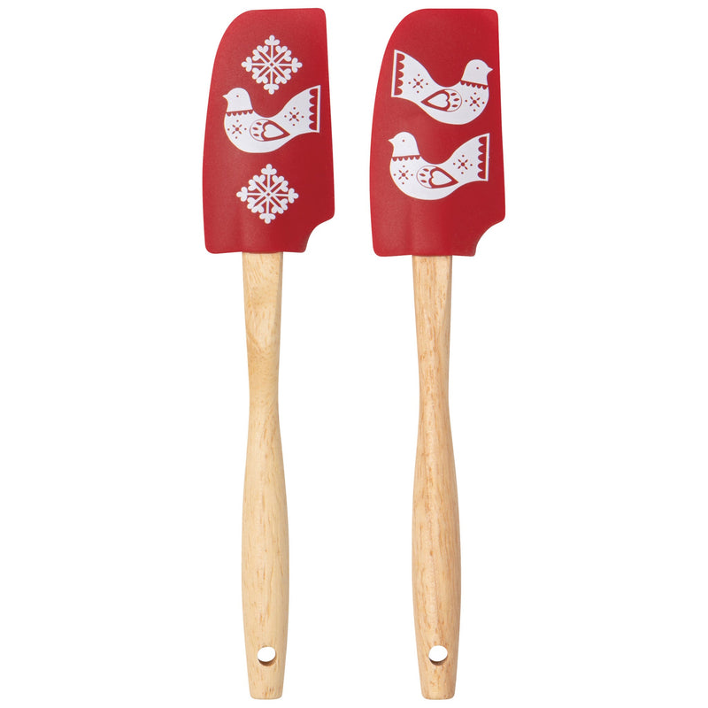 Now Designs - Folk Forest Christmas Mini Silicone Spatulas Set o
