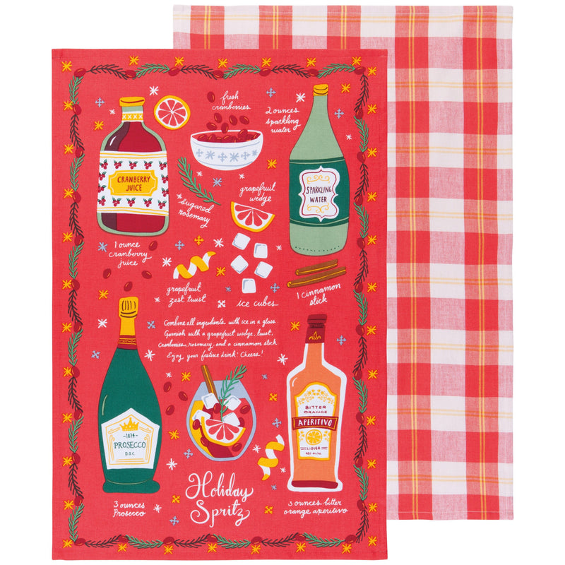 Jubilee - Holiday Spirits Christmas Dishtowels Set of 2