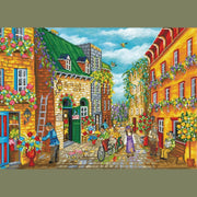 DIAMOND DOTZ - CHRISTINE GENEST - THE 1001 FLOWERS ALLEY (28" x 20" - 71cm x 51cm) Toys & Games