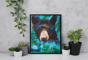 DIAMOND DOTZ - MOONLIGHT MAGIC BLACK BEAR (17.6" x 13.7 - 45cm x 35cm) Arts & Crafts
