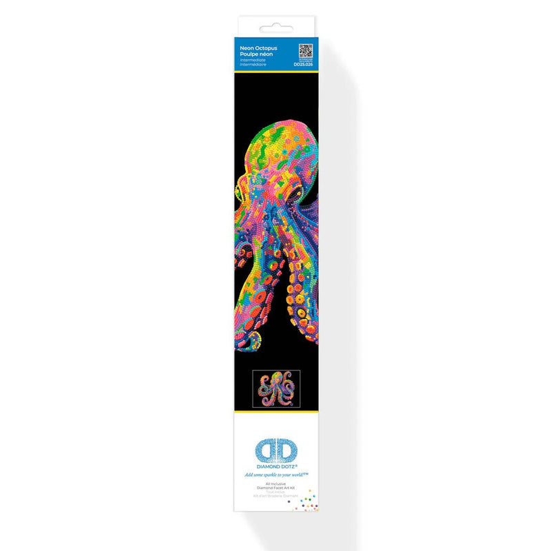 DIAMOND DOTZ - NEON OCTOPUS (17.1" x 21.1") Arts & Crafts